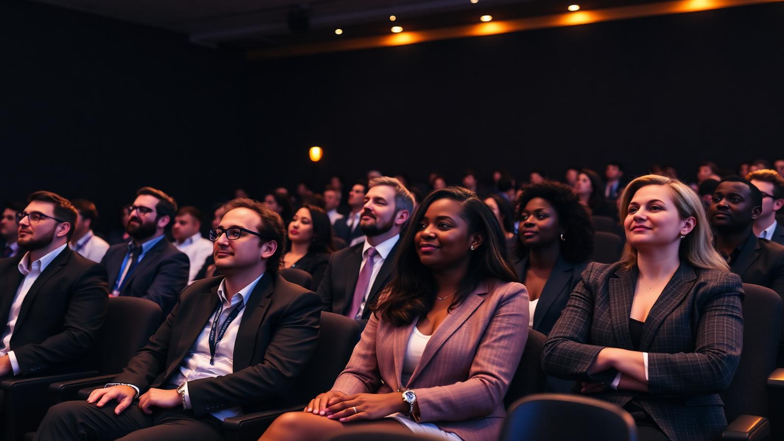 Attendees at a financial education summit